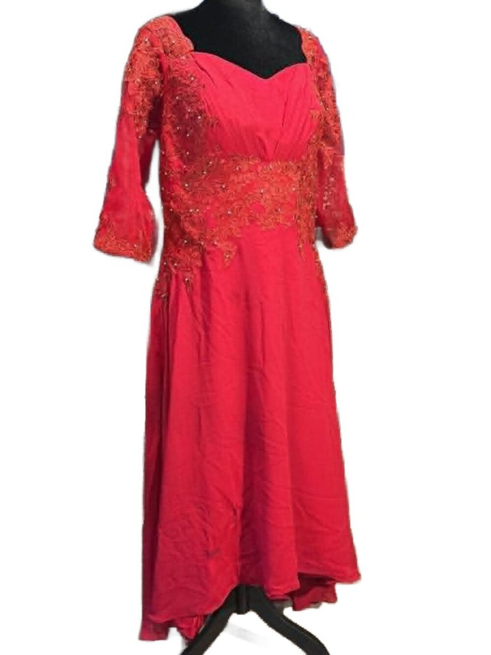 NWT Hi-Low Formal Beaded Lace Dress